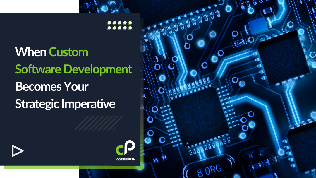 Team of software developers collaborating on custom code, illustrating innovation and tailored solutions for business growth.